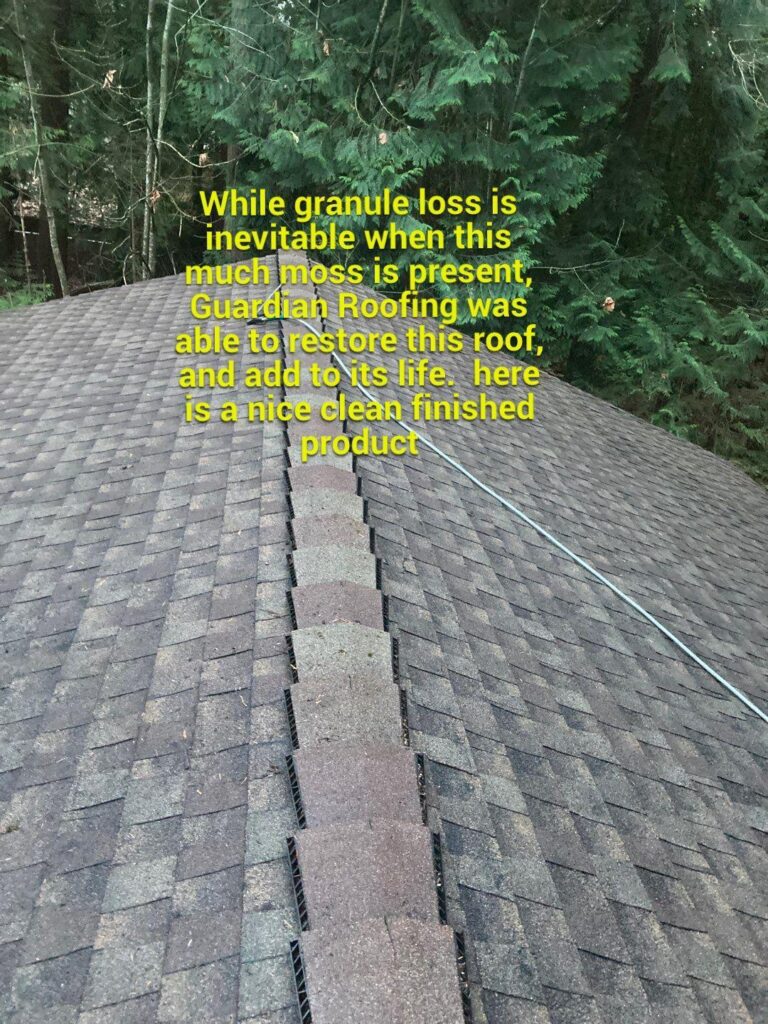 mossy-roof-after | Guardian Roofing, Gutters & Insulation Mossy Roof After Cleaning