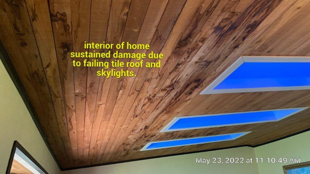leak-damage | Guardian Roofing, Gutters & Insulation Roof leak damage